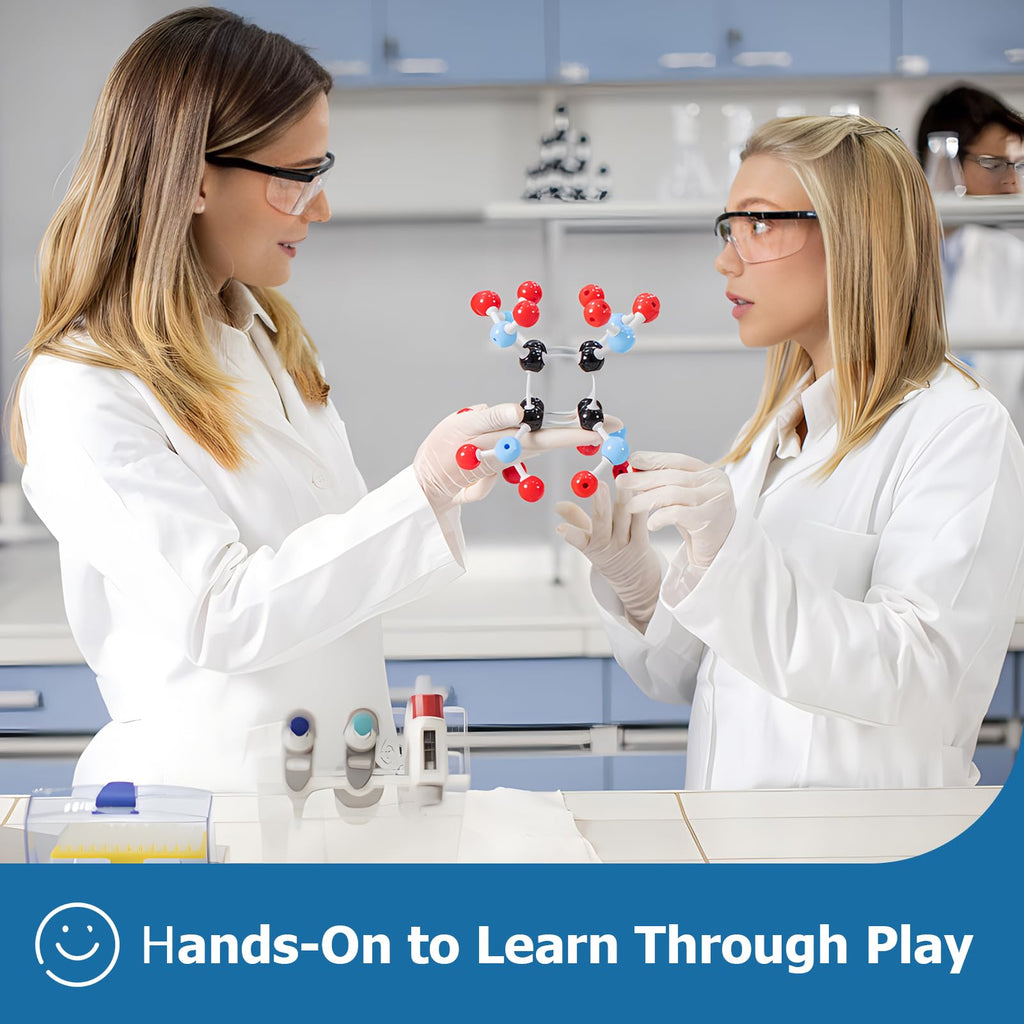 YCHOULEK Molecular Model Kit, 444 Pcs Organic Molecular Chemistry Set, Atom Element Model Kit for Lessons in Chemistry, Molecular Structures Building kit, Ochem Science Gift for Teachers and Students