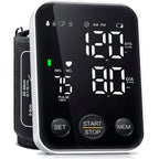 Oklar Blood Pressure Monitor Upper Arm Monitors for Home Use BP Machine Sphygmomanometer with 2x120 Reading Memory Adjustable Arm Cuff 8.7"-15.7" Large Display with LED Background Light Storage Bag