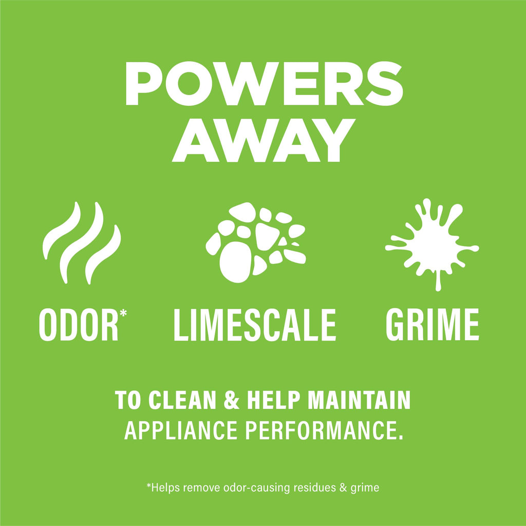 Affresh Dishwasher Cleaner, Helps Power Away Odor Causing Bacteria, Limescale, Mineral Deposits & Grime Inside Pump, Tub & Hoses, 12 Tablets, 1 Year Supply