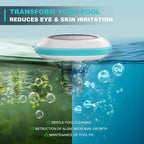 Paxwrenx Solar Pool Ionizer for Inground and Above Ground Pools, Up to 45,000 Gal - Heavy Duty 1lb Copper Anode, Reduces Chlorine & Maintenance, Saltwater Compatible Water Clarifier, Lake Blue
