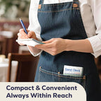 FMP Brands Double Part Guest Check for Servers, Server Note Pads 500 Sheets (10 Pads), Server Books for Waitress with Carbon Copies, Guest Check 2 Part Carbonless, Receipt Book with Carbon Copies