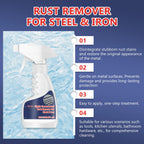 enterlent Heavy Duty Rust Removal for Metal,Multipurpose Rust Remover Spray,Stainless Steel Rust Remover Cleaner,Powerful Steel Rust Removal,Rust Converter for Various Metals Furniture
