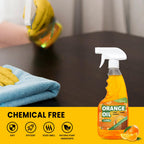 PIPIHUA Wood Oil Polish Spray, Shines & Protects, Wood Cleaner and Furniture Polish for Cabinets Tables Floors 16.9 oz, 2 Pack