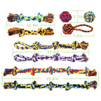 SHARLOVY Large Tough Chew Toys for Aggressive Chewers, 9 Pack Dog Rope Toys