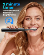Onlyone Ultrasonic Electric Toothbrush for Adults, Rechargeable Electric Toothbrush with 8 Brush Heads, Travel Case, Charging Base & Wireless Charging - 5 Modes with Smart Timer