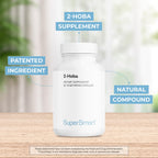 Supersmart 2-HOBA Supplement 100mg per Day (Hobamine) - 2-Hydroxybenzylamine | Non-GMO & Gluten Free - 60 Vegetarian Capsules