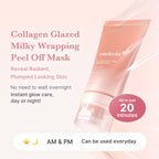 medicube Wrapping Mask Collagen Glazed Milky Glow - Daytime Peel Off Mask