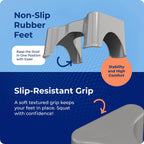 Squatty Potty The Original Bathroom Toilet Stool Height, Grey, 9 Inch