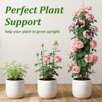Plant Trellis for Climbing Plants Indoor Outdoor,2 Pack 33 Inch Expandable Metal Trellis for Potted Plants,Flowers Vine Ivy,Sturdy Climbing Plant Support for Indoor & Outdoor Houseplants with Ties