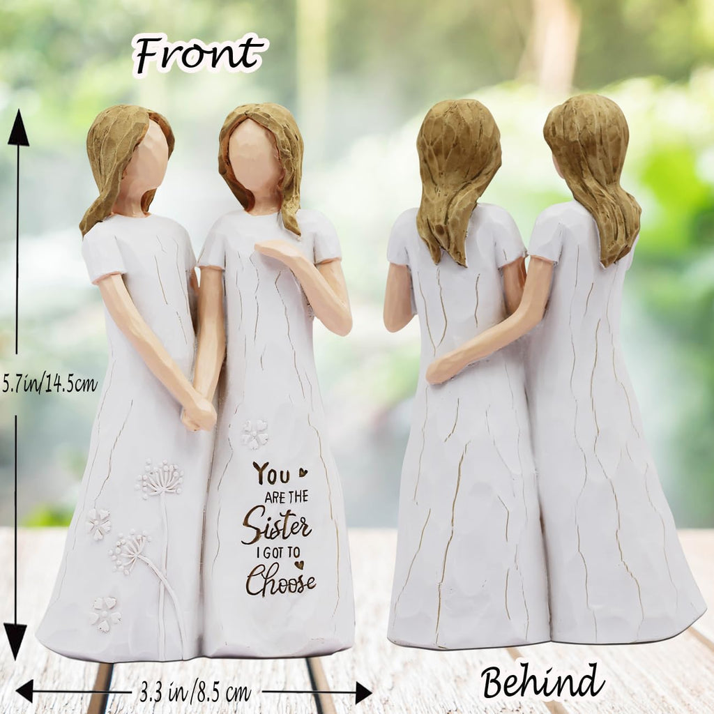 BORLESTA Best Friend Birthday Gifts for Women,Sister Figurines