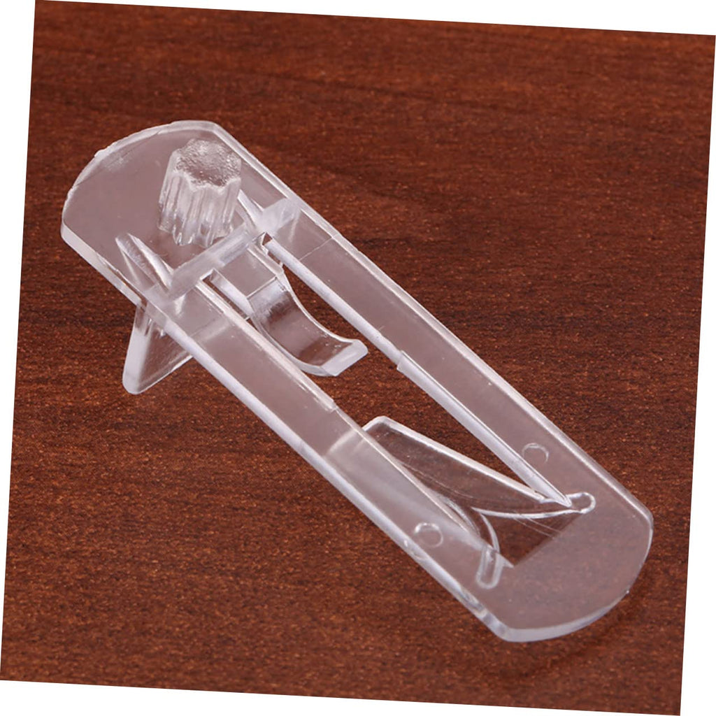 NULYLU 30pcs Plastic Shelf Support Pegs for Furniture Easy to Install Locking Shelf Pins for Cabinets Bookcases and Closets Sturdy and Clips
