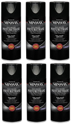 6 Pack of 11.5 oz Minwax 33060 Clear Fast-Drying Oil-Based Polyurethane, Warm Satin