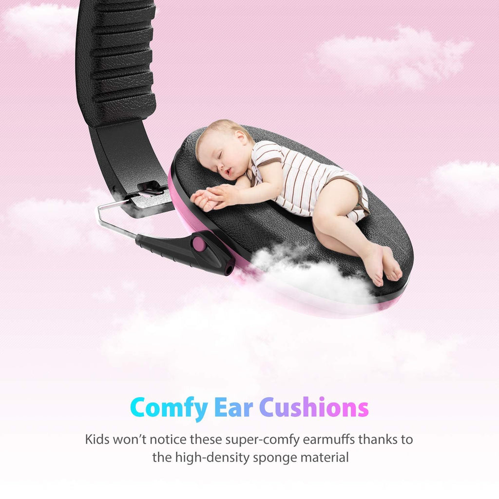 Dr.meter Noise Cancelling Headphones for Kids: SNR27.4 Kids Ear Protection Earmuffs with Adjustable Headband, Ear Muffs for Noise Reduction in Monster Jam, Concert, Firework, Mowing, Autism Sensory