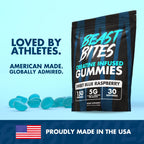 BEAST BITES - Creatine Infused Gummies - 5g Creapure Creatine Monohydrate Per Serving - NSF Certified for Sport - 30 Servings (Blue Raspberry)