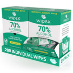 Wipex 70% Isopropyl Alcohol Wipes Individually Wrapped Sachets, Large Electronic wipes in Dispensing Box, Alcohol Prep Wipes, Screen Wipes & Tech Wipes for Sanitizing 100 Count (Pack of 2)