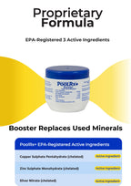 Pool RX 332004 4-Pack PoolRx+ Booster Blue Swimming Pool Algaecide, 4 Pack