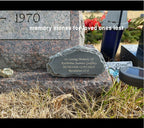 CUDMORERBE Personalized Garden Stones in Memory of Loved Ones, Engraved with Any Message Memorial Stones Gravestones Outside, Sympathy Memorial Gifts Funeral Gifts for Loved Ones Dad Mom Grandma
