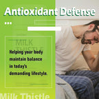 gmpdose Uvora - Milk Thistle Detox.UVORA Milk Thistle Extract 300 mg, Extract with Vitamin C, Inositol & Pueraria, Liver Detox Support, Antioxidant Support, 90 Capsules