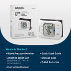 OMRON Gold Wireless Wrist Blood Pressure Monitor for Home Use - #1 Doctor & Pharmacist Recommended Brand - Clinically Validated - Connect App
