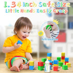 Asago Magnetic Blocks, 1.34 inch Large Magnetic Building Blocks, 3D Magnetic Cubes for Toddlers, Preschool Educational Construction Kit, Sensory Montessori Toys Kids Blocks for Boys Girls Toddlers