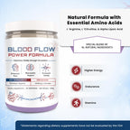 The Blood Flow Power Formula Neuropathy Drink Powder, High Concentration of L ‘Arginine and Citrulline, to Boost Circulation and Support Neurological Health – 444 Grams/30 servings