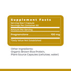 Premier Research Labs Premier Pregnenolone - 100mg Pregnenolone for Hormone Support, Precursor to Progesterone, Testosterone, Estrogen, Pregnenolone Supplement for Women & Men - 60 Vegetarian Capsules