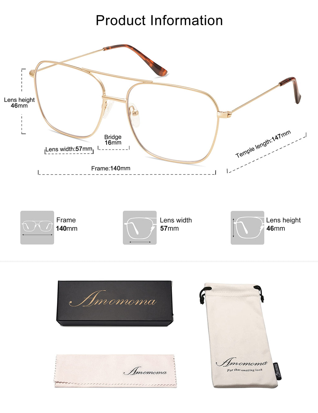 AMOMOMA 3 Pack Retro Reading Glasses for Women Men Aviator Square Blue Light Computer Womens Reader 1.50 2.00 AM6076C1+C2+C3 2.0 X