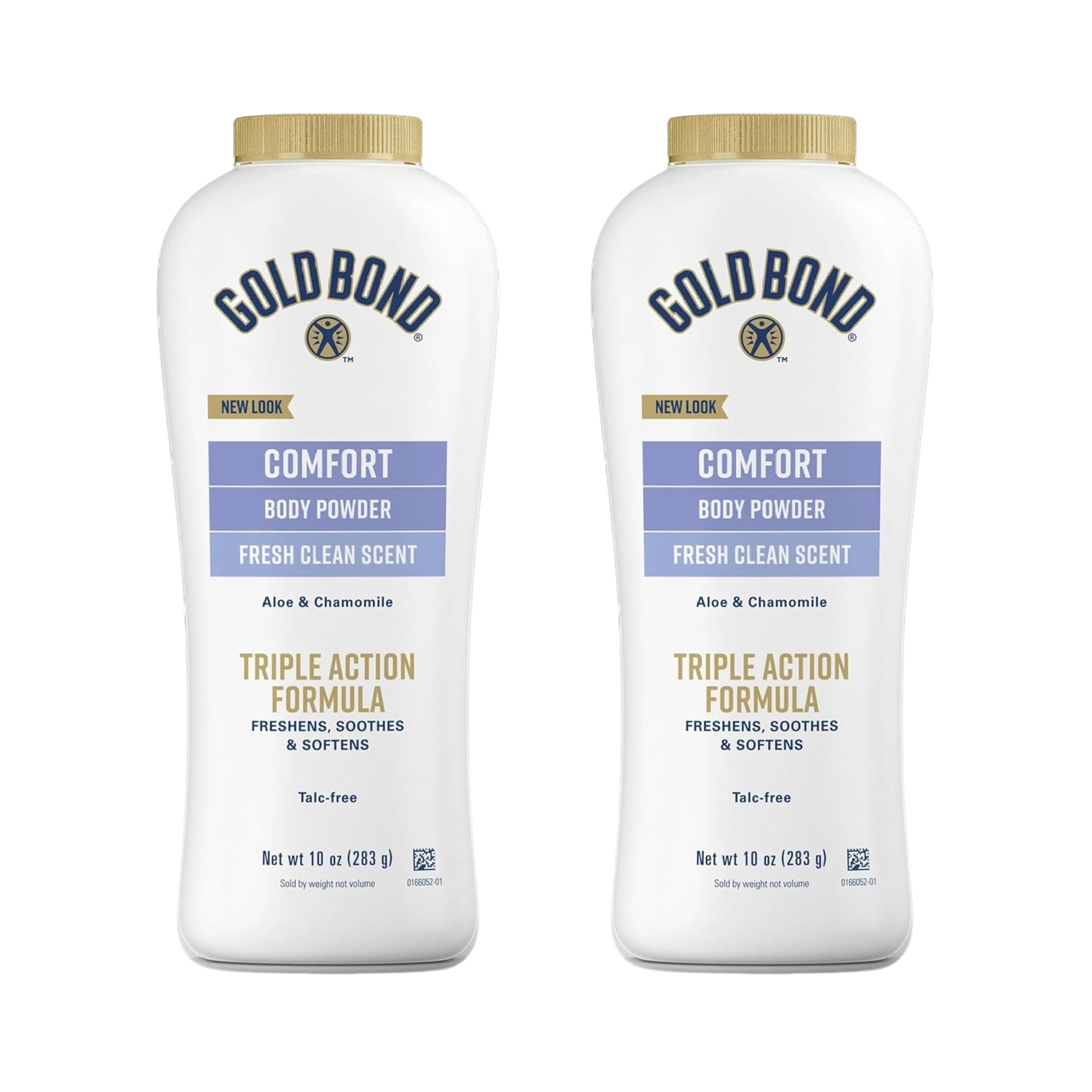 Gold Bond Comfort Body Powder, 10 oz., Talc-Free, Fresh Clean Scent With Aloe & Chamomile, Pack of 2