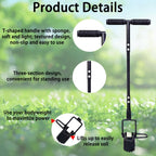 Bulb Planter Tool Long Handle,Soil Sampler Lawn Aerator with Soft Grip,Serrated Base Gardening Bulb Transplanter,Heavy Duty Sod Plugger for Digging Holes to Plant Daffodils,Tulips, Iris