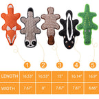 Eneston 5 Pack No Stuffing Squeaky Dog Toys for Large Dogs - Interactive Durable Plush Chew Toy with Crinkle Paper, Safe Pet Toy for Small to Large Breed, Ideal for Puppy Gifts & Tug of War Toys