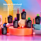 Beetles Halloween Gel Nail Polish Set, Reflective Glitter Gel Polish