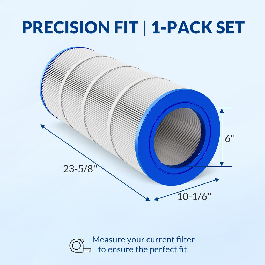 Swimara Pool Filter Cartridge Replacement for Pentair Clean & Clear and Posi-Clear RP Series, 5oz Trilobal Heavy-Duty Fabric, 100 Sq. Ft., CC100 PAP100