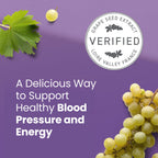 HumanN SuperGrapes Chews Supplement – 100mg CoQ10 and Grape Seed Extract – from The Makers of SuperBeets - Grape Flavor, 60 Count