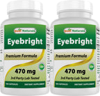 Best Naturals Eyebright 470 mg 180 Capsules (180 Count (Pack of 2))