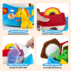 Baby Toys 6-12 Months - Noah's Ark Toy with Stuffed Animals, Baptism Gifts