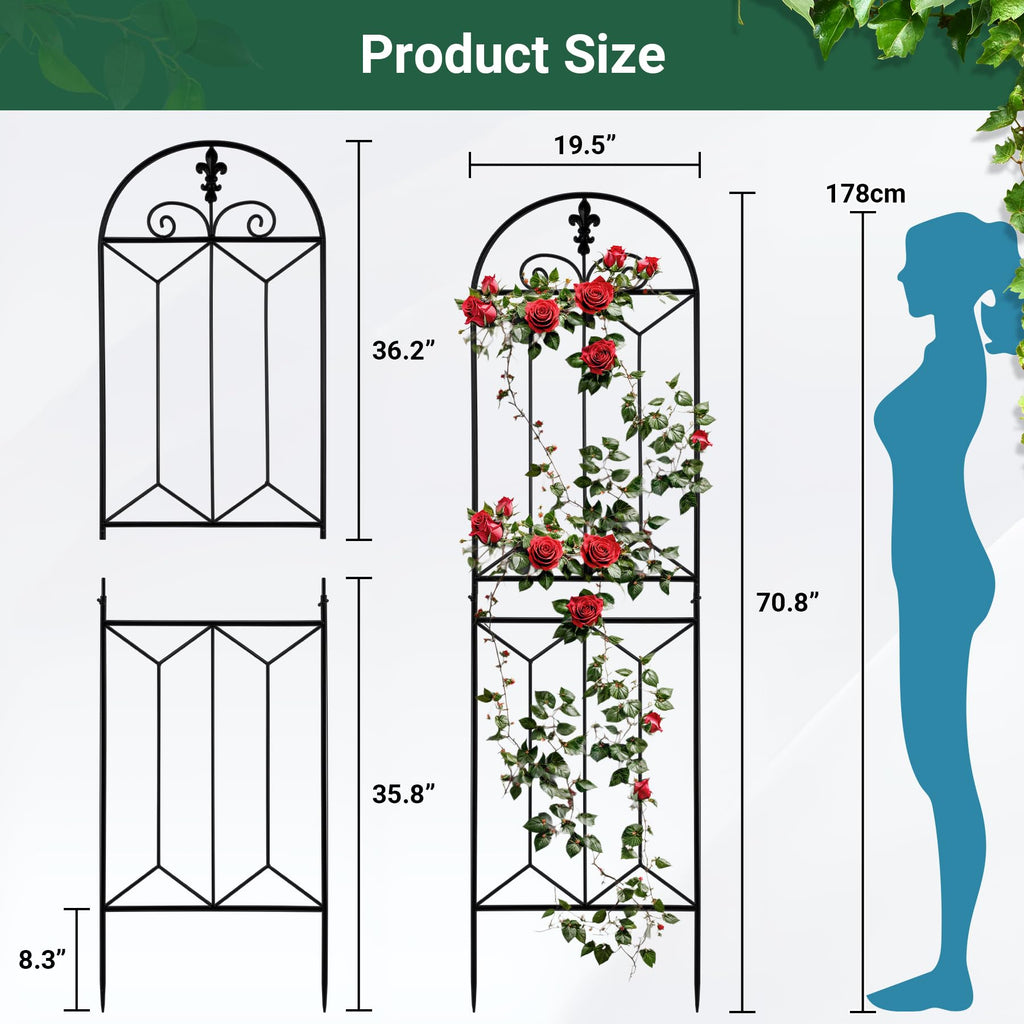 Toriexon Metal Trellis Outdoor 70.8" x 19.5"