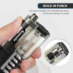 SAMNIU Pack of 2 Torch Lighter, Triple Jet Flames, Visible Gas Tank, Windproof Butane Refill Pocket Lighters for Candle, Men’s Gift (Gas not Included)