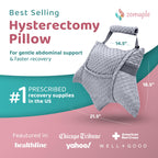 Zomaple Recovery Hysterectomy Pillow with Strap, Gel Pack & Lumbar Support – Post Abdominal Surgery Must Haves – Ideal for C-Section, Laparoscopic & Hernia Healing Comfort
