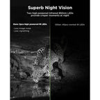 CEYOMUR 4K 30fps Solar Trail Camera, 46MP WiFi Trail Camera with Night Vision 0.1s Trigger Motion Activated, Game Camera with 120° Detection IP66 Waterproof for Wildlife Scouting with 32GB SD Card