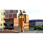 The Tea Spot, Urban Tea Tumbler, Borosilicate Glass Tea Bottle with Stainless Steel Tea Infuser, insulated Natural Cork Sleeve, 16 oz