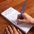16 x Papermate Write Bros Classic Ballpoint Stick Pen, 1.0mm Medium Point, Blue Barrel/Blue Ink - Loose in Plain Packaging
