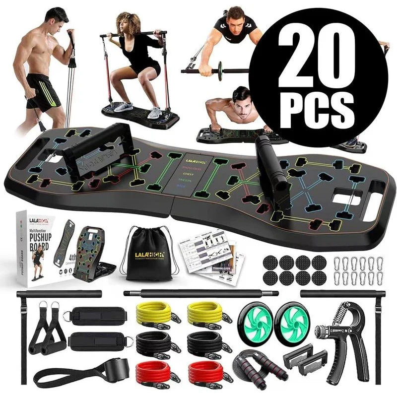 LALAHIGH Emurdyon Portable Home Gym System: Home-Friendly, High-Quality Materials, Versatile Training Options, Perfect for All Fitness Levels，Portable - Specification: 16PCS-Delux Plus