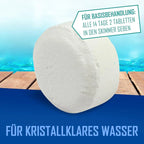 Astral Pool Claritab 5 x 20 g Tablets - Highly Concentrated Flocculation Tablet with Double Effect Coagulation & Flocculation Water Filtration Slow Dissolving for Use in Skimmer Basket