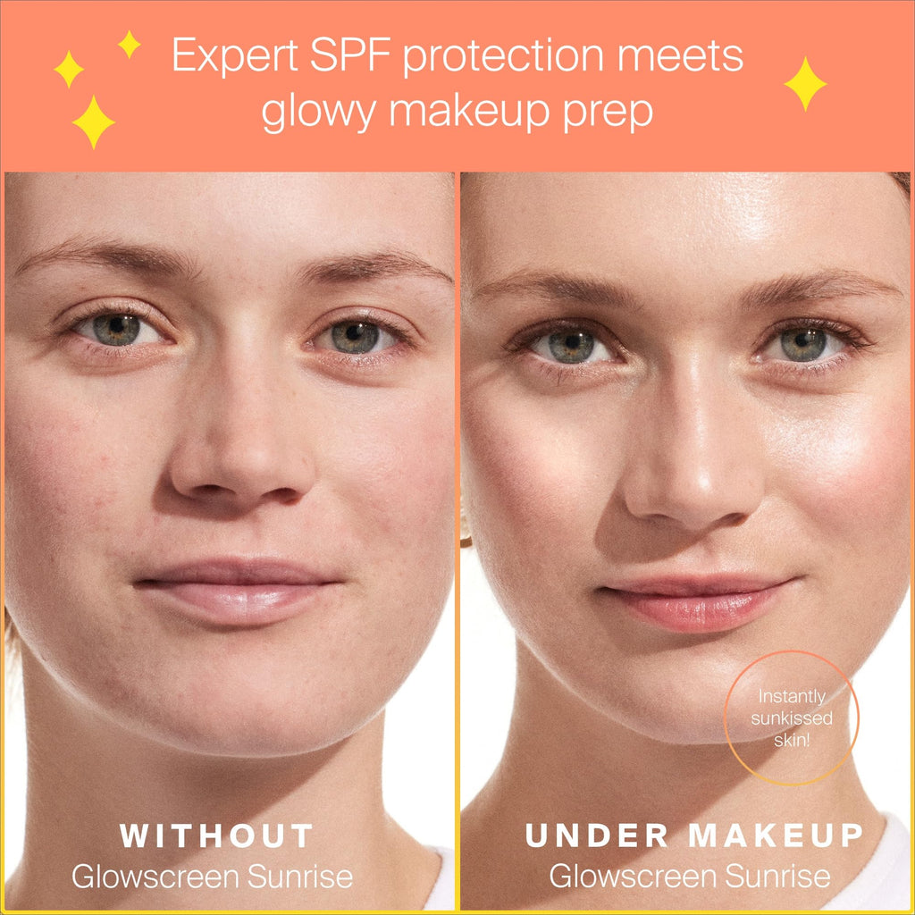 Supergoop! Glowscreen SPF 40, Sunrise (Champagne Glow) - 1.7 fl oz - Glowy Primer + Broad Spectrum Tinted Sunscreen - Helps Filter Blue Light - Hydration - Hyaluronic Acid & Vitamin B5