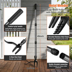 GOXAWEE Stand Up Weed Puller Tool with 45″ Long Handle, Manual Weeder Tool