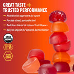 Honey Stinger Organic Fruit Smoothie Energy Chew, Gluten Free & Caffeine Free, for Exercise, Running and Performance, Sports Nutrition for Home & Gym, Pre and Mid Workout, 21.6 Ounces (Pack of 12)