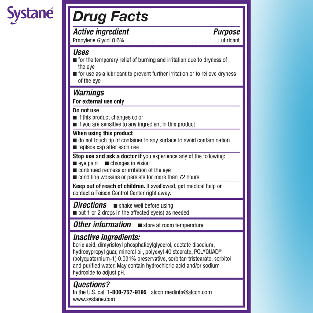 Systane Balance Lubricant Eye Drops, 0.33 oz, Twin Pack Restorative Formula