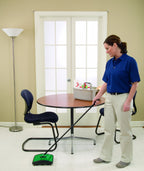 BISSELL BigGreen Commercial BG23 Sweeper with 2 Nylon Brush Rolls, 7-1/2" Cleaning Path, Green, 8.5" - 12"