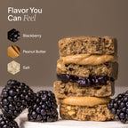 Stars + Honey Protein Bars, Peanut Butter Blackberry, 15g Protein, 2g Sugar, with Collagen Peptides, Dairy Free, Soy & Gluten Free Snacks, Keto Friendly, No Seed Oils or Sugar Alcohols, 10 Pack