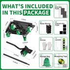 NEST EASY Heavy Duty Furniture Dolly 360° Rotating 5 Wheels, Alloy Steel Furniture Movers Up to 3000 lbs/1360 Kg Load Capacity with Measure Tape and Leveler (5.3x5.3 in)